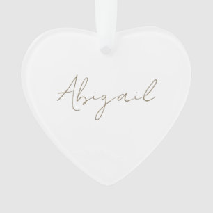 Nom de script personnalisé Acrylique cardiaque