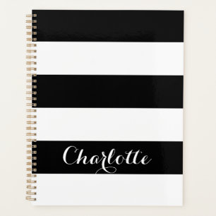 Nom de script personnalisé rayé blanc arrière mode