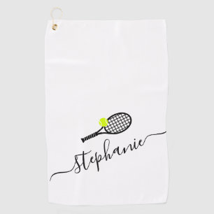 Nom de script personnalisé Tennis Serviette main