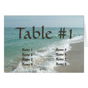 Nom de table de mariage de destination personnalis