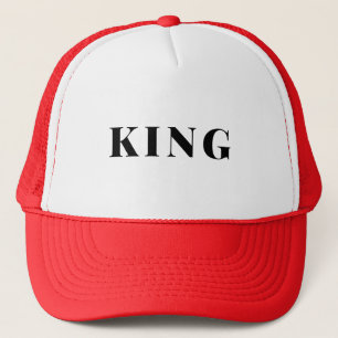Nom de texte King personnalisé Casquette Casquette