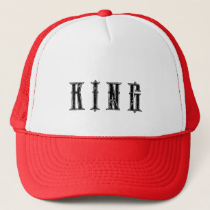 Nom de texte King personnalisé Casquette Casquette