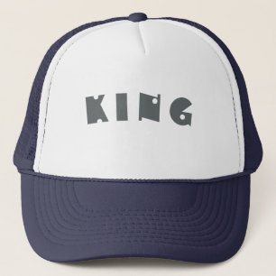 Nom de texte King personnalisé Casquette Cool Casq