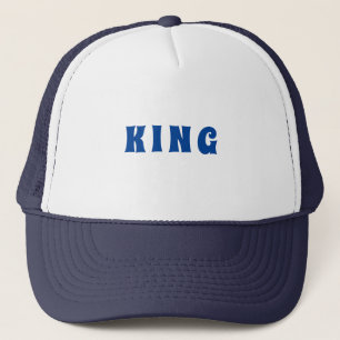 Nom de texte King personnalisé Casquette Cool Casq
