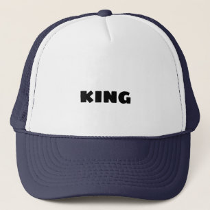 Nom de texte King personnalisé Casquette Cool Casq