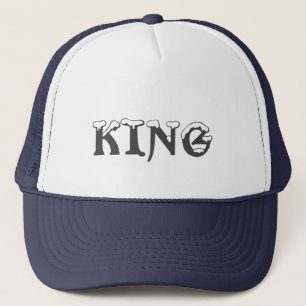 Nom de texte King personnalisé Casquette Cool Casq