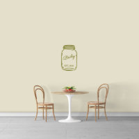 Nom Délicieux Dans Mason Jar Décal Mur Moyen