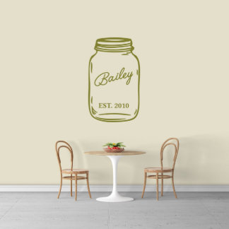 Nom Délicieux Dans Mason Jar X-Large Wall Decal