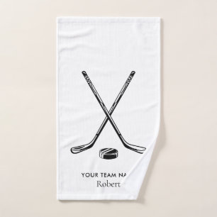 Nom d'équipe personnalisé Hockey sur glace Blanc P