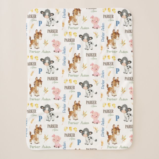 Nom des animaux de ferme Couverture de répétition  (Devant)