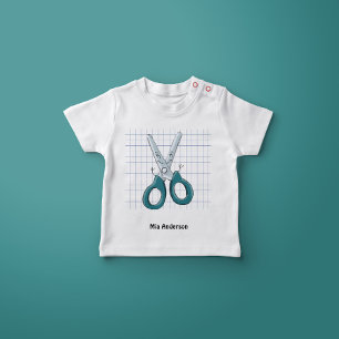 Nom des ciseaux à main mignonne Nom T-shirt