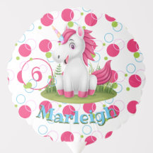 Nom des enfants Ballons d'anniversaire avec messag