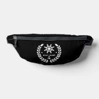 Nom du bateau du capitaine Ancre nautique noir et
