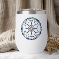 Nom du bateau du capitaine sur mesure roue du navi