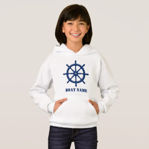 Nom du bateau ou nom Navire Helm Wheel Marine Blan