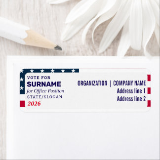 Nom du candidat à une campagne politique personnal