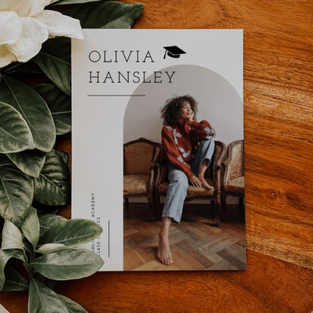 Nom du diplômé Faire-part de diplôme d'études d'ar (Créateur téléchargé)