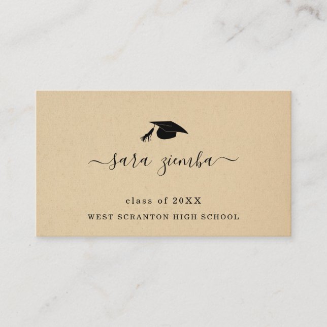 Nom du diplôme Fiche Faire-part graduée Insérer (Devant)