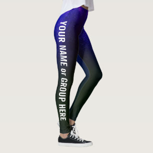 Nom du groupe personnalisé et texte Leggings des f