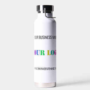 Nom du logo personnalisé Site Web Bouteille d'eau 