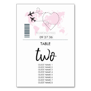 Nom du Mariage invité de la carte d'embarquement d