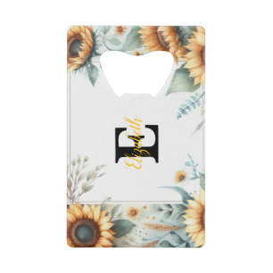 Nom du monogramme pasterose de tournesol floral