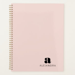 Nom du monogramme rose gras moderne