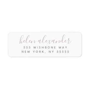 Nom du script Adresse personnalisée Dusty Purple