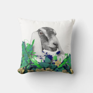 Nom du troupeau de chèvres Nubian Goat Coussin