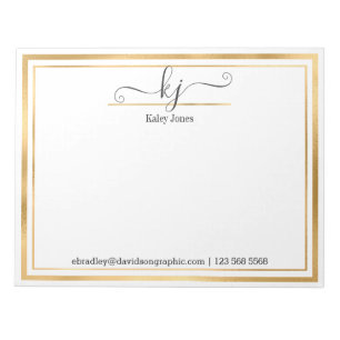 Nom élégant   À Partir Du Bureau Du Bloc-Notes