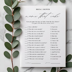 Nom Élégant qui gâteau Fête des mariées carte de j