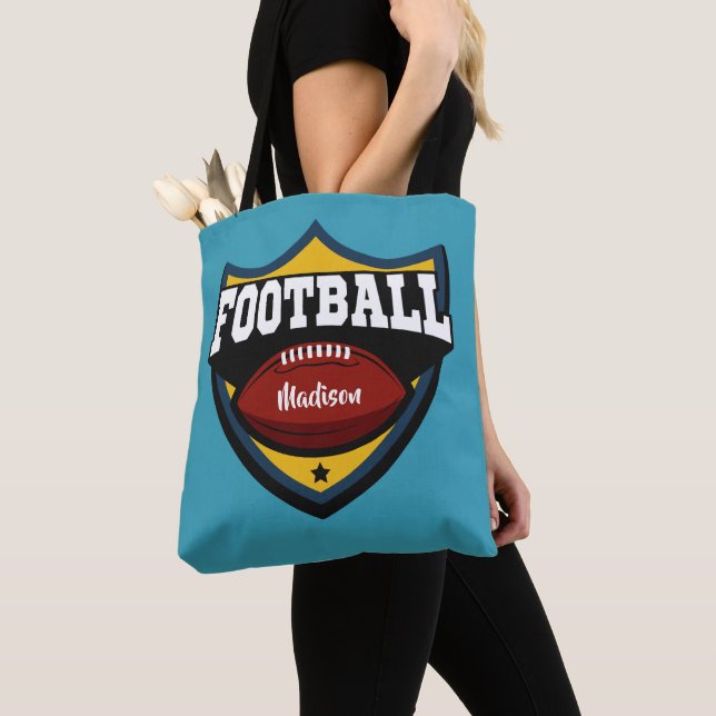 Nom et couleur personnalisés Sacs de logo Football (De près)
