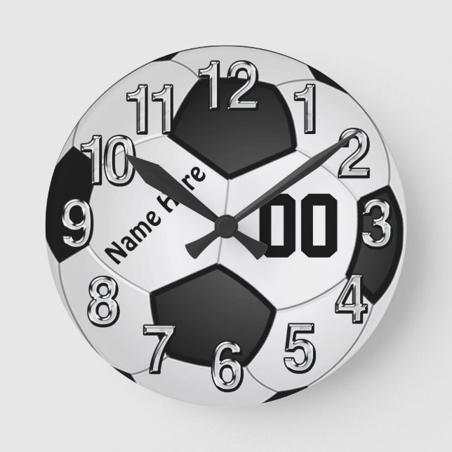 NOM et horloges murales du football de NOMBRE du (Recto)
