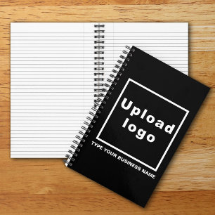 Nom et logo de l'entreprise sur le Carnet à spiral