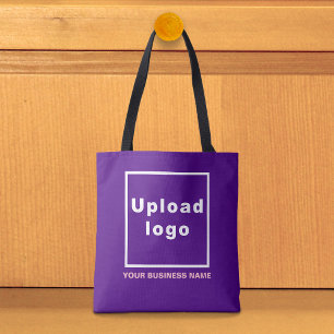 Nom et logo de l'entreprise sur un sac fourre-tout