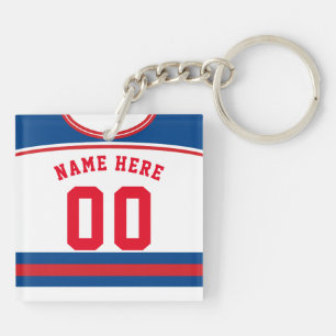Nom et numéro Clavier Jersey, Crosse de hockey