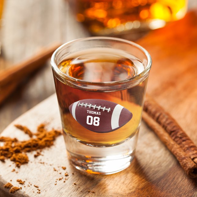 Nom et numéro du ballon de football Verre de tir p (Créateur téléchargé)