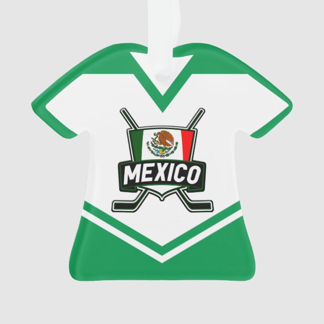 Nom et numéro Jersey Mexique Logo Ornement (devant)