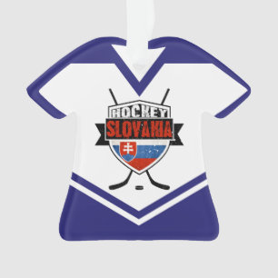 Nom et numéro Jersey Slovaquie logo ornement