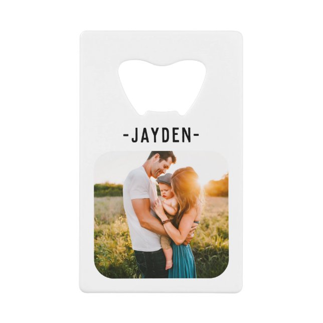 Nom et photo Carte de crédit Bottle Opener (Devant)