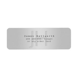 Nom et Slogan modifiable moderne Gradient gris