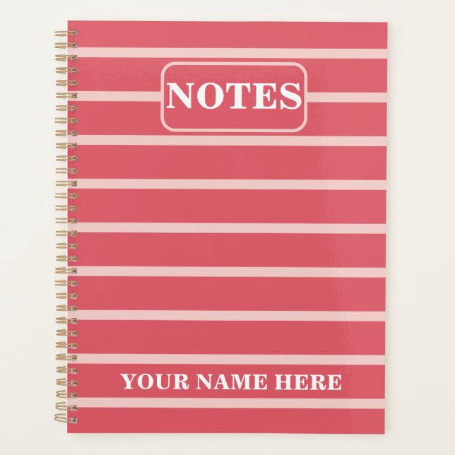 NOM ET TEXTE PERSONNALISÉS NOTES SIMPLES ET ÉLÉGAN (Devant)