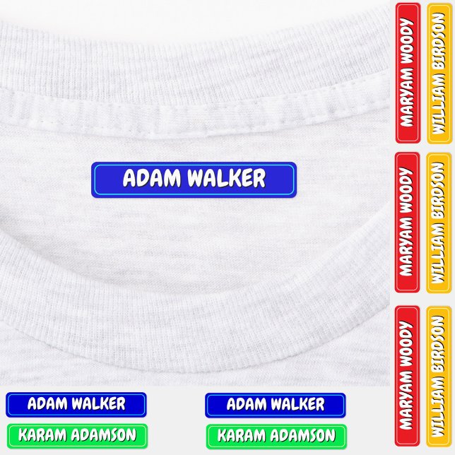 Nom étanche Étiquettes pour camp, école et garderi (Waterproof Labels for Clothing
)