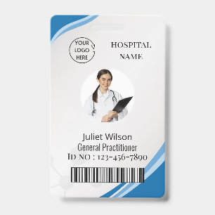 nom étiquette ligne Docteur id médical Badges