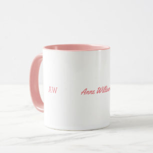 Nom féminin Mug / jolie idée rose pour les femmes