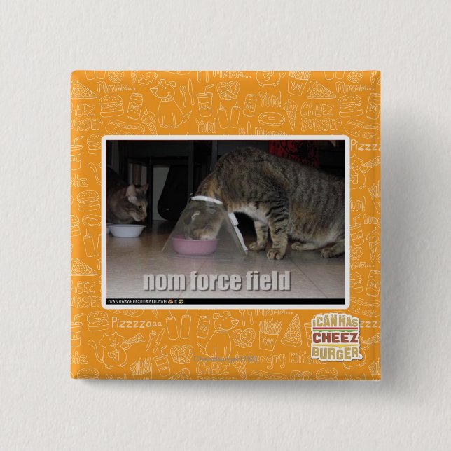 nom force field 2 inch square button (Front)