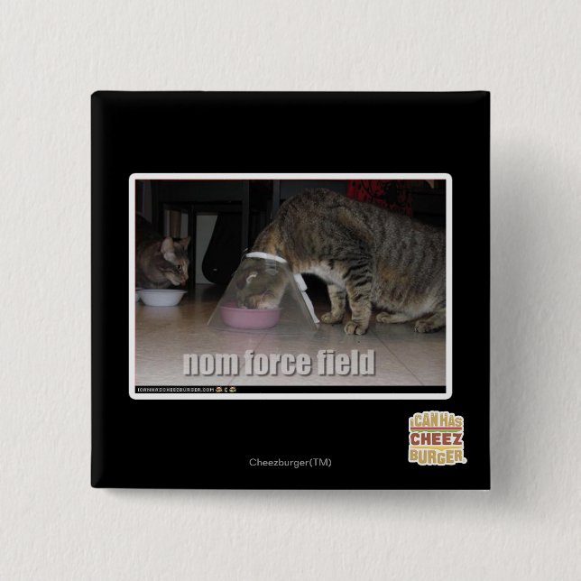 nom force field 2 inch square button (Front)