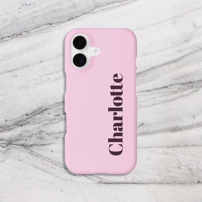 Nom Girly Rose Gras Serif Chic Minimal (Créateur téléchargé)