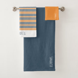 Nom gris orange géométrique en diagonale vintage