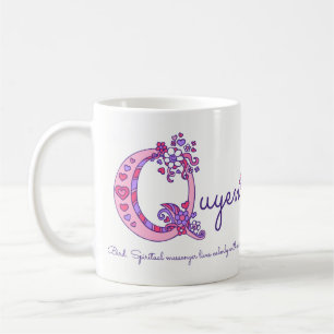 Nom initial Quyen ou Q signifiant tasse d'art rose
